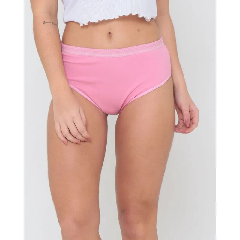 Calcinha Alta Cavada Rosa Médio G