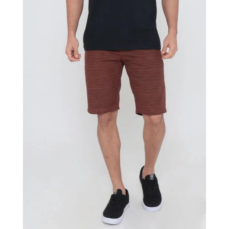 Bermuda Sarja Masculina Listrada Laranja 48