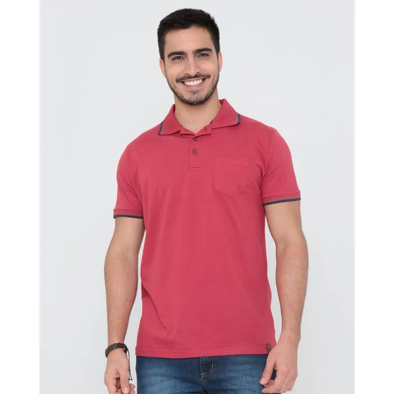 Polo Masculina Bolso Vermelha G