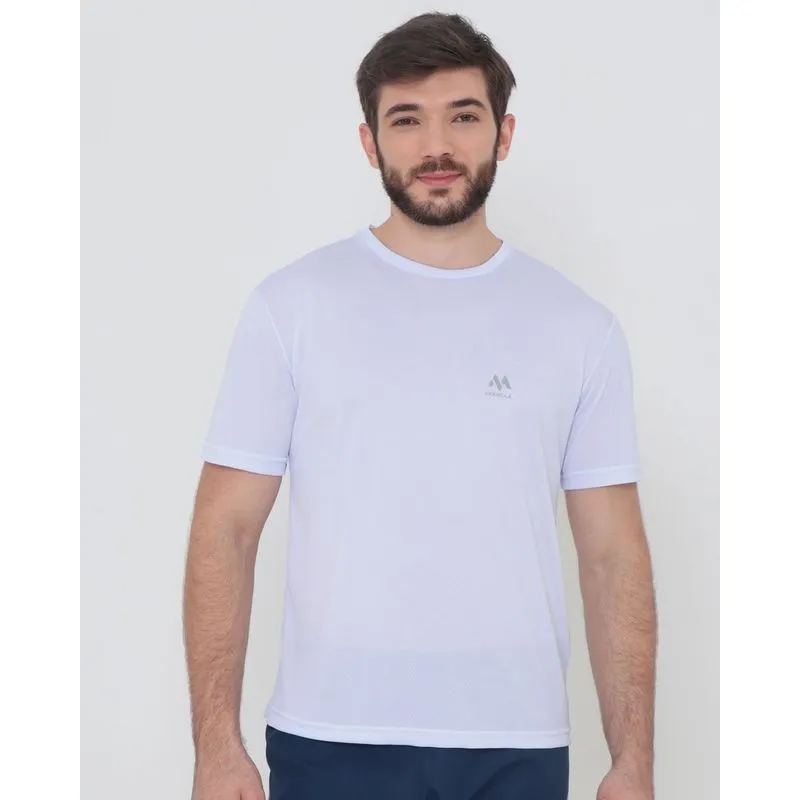 Camiseta Esportiva Manga Curta Branca G