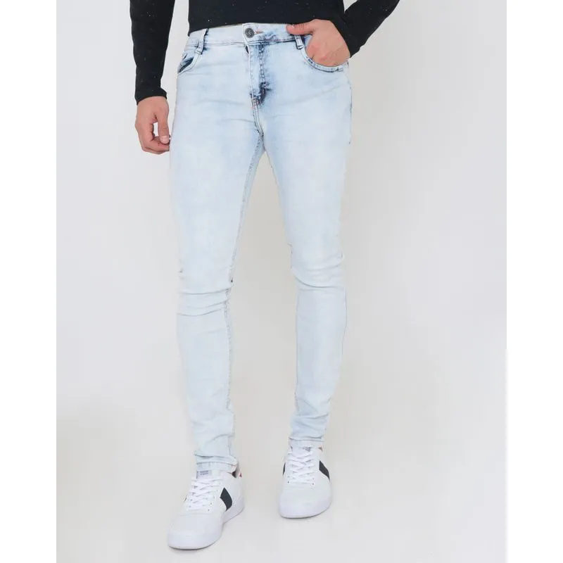 Calça Jeans Masculina Skinny Azul Claro 44