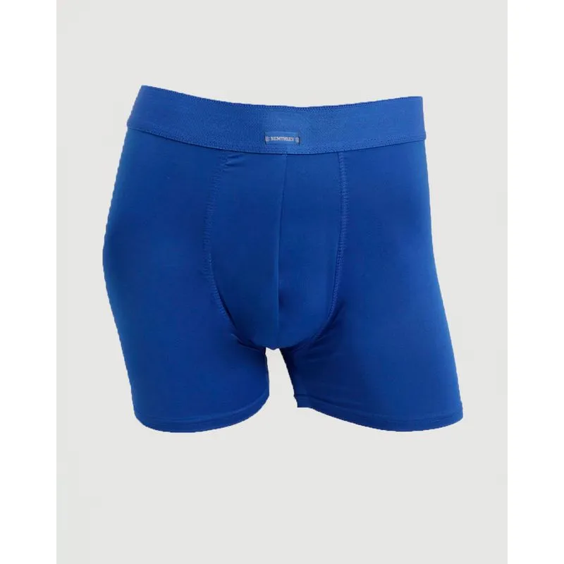 Cueca Masculina Boxer Microfibra Azul P