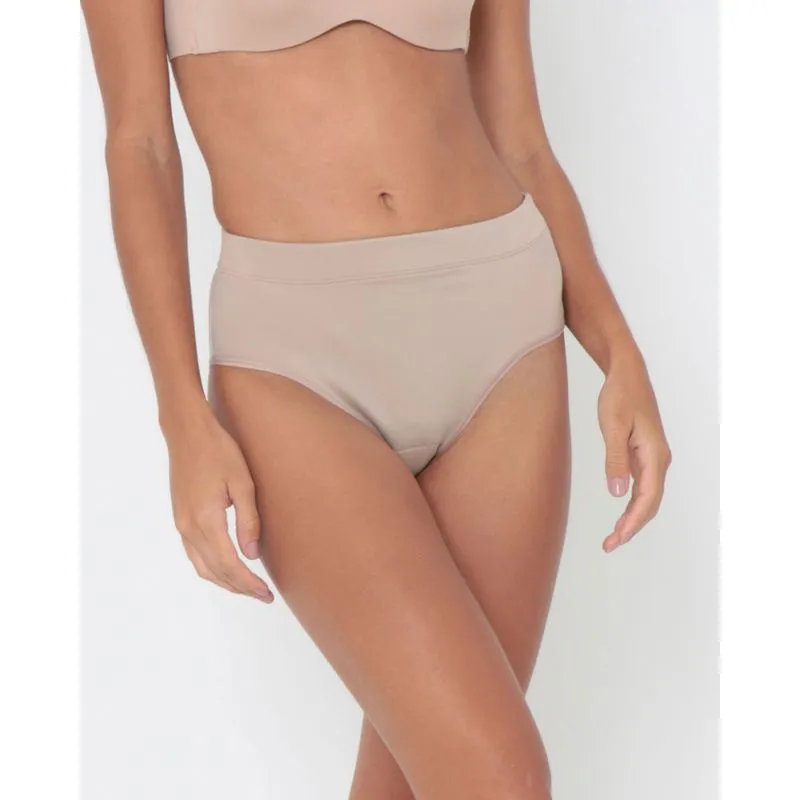Calcinha Feminina Modeladora Zero Barriga Dilady Bege P