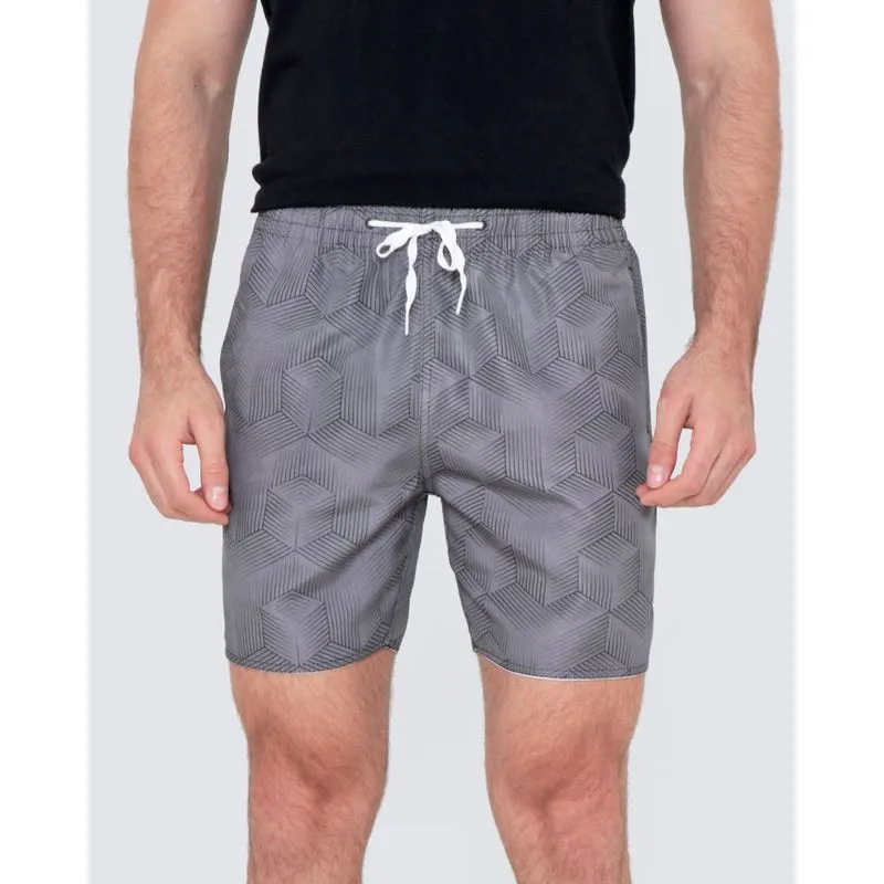 Bermuda Surf Masculina Estampada Cinza GG