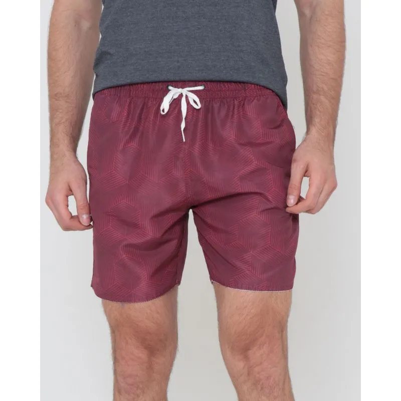 Bermuda Surf Masculina Estampada Vinho G