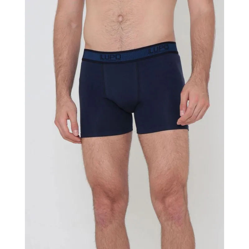 Cueca Boxer Algodão Lupo Azul Marinho P