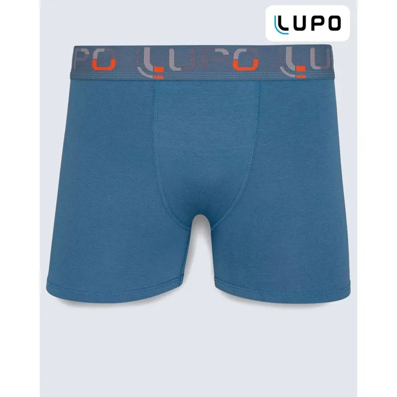 Cueca Boxer Algodão Lupo Azul GG