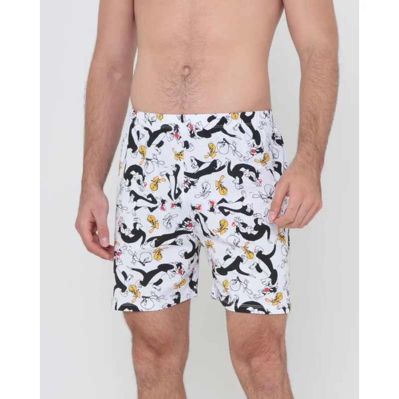 Samba Canção Looney Tunes Branca GG