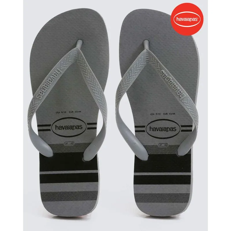 Chinelo Havaianas Masculino Top Basic Cinza 39/40