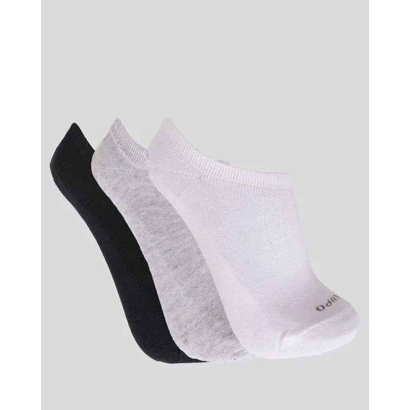 Kit 3 Pares De Meia Lupo Soquete Branca Cinza Preta 41 A 44