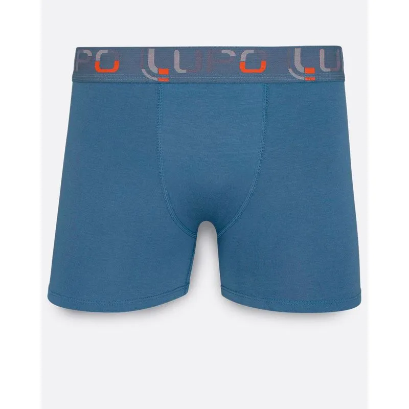 Cueca Boxer Algodão Azul P