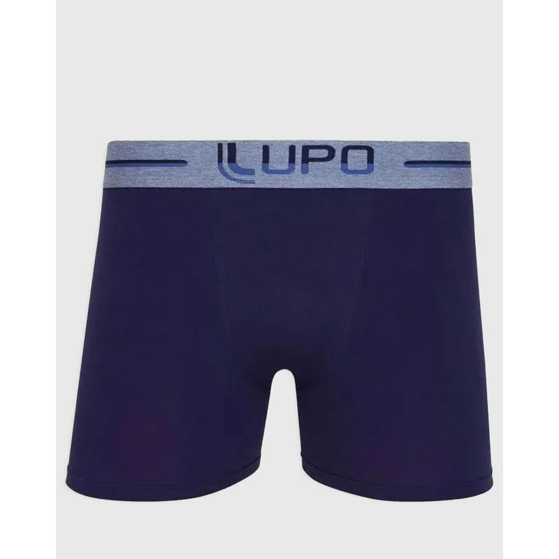 Cueca Masculina Boxer Algodão Azul Marinho G