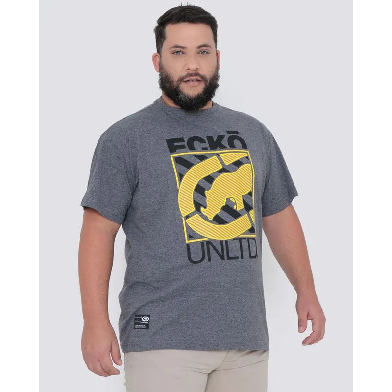 Camiseta Plus Size Ecko Unlimited Cinza G1