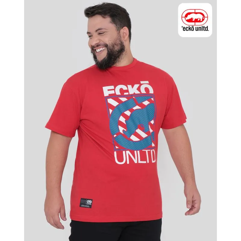 Camiseta Plus Size Ecko Unlimited Vermelha G2