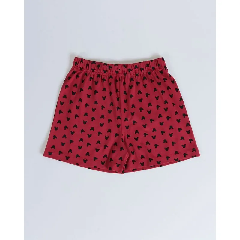 Samba Canção Infantil Estampa Mickey Disney Vermelha 4