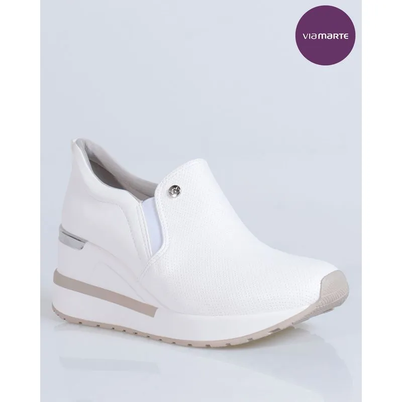 Tênis Casual Feminino Anabela Via Marte Branco 38