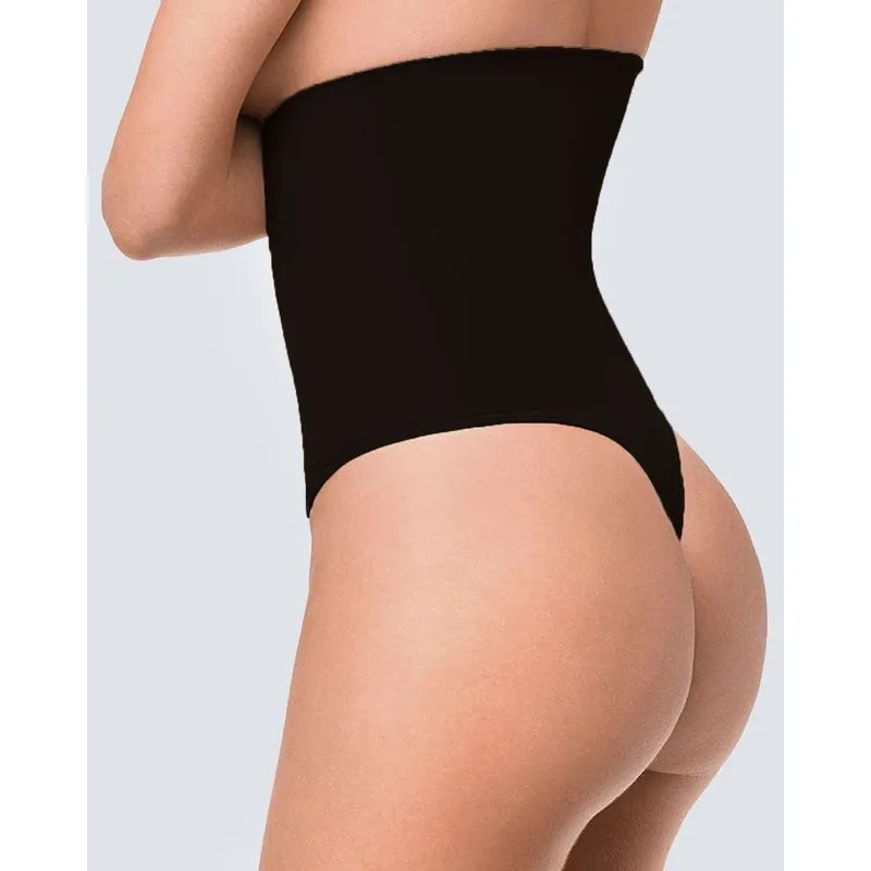 Calcinha Modeladora Avulsa Fio Alta Sem Costura Preta M