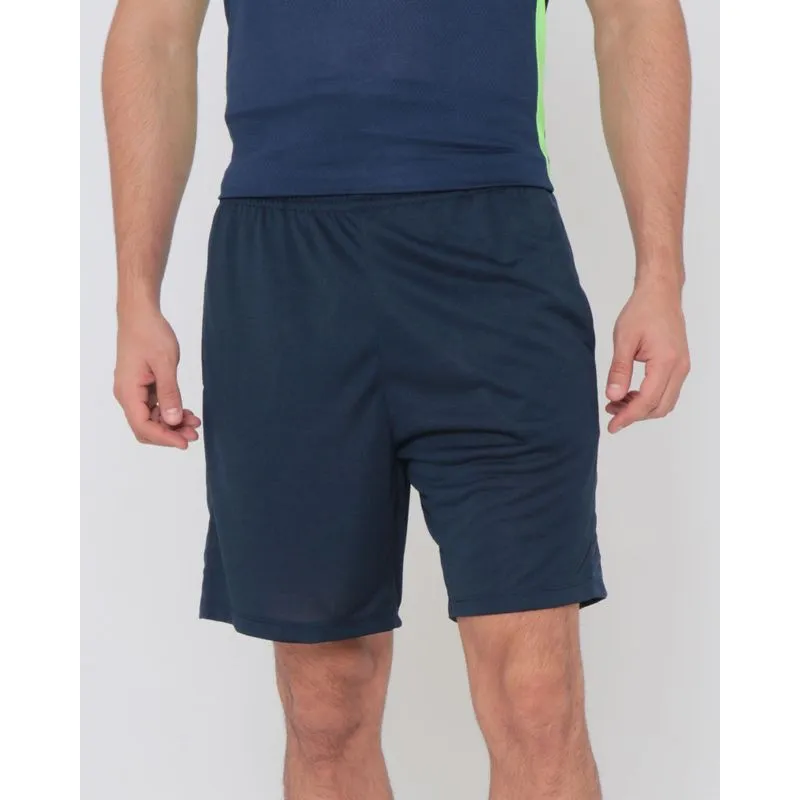 Bermuda Esportiva Masculina Recorte Mescla Azul Marinho GG