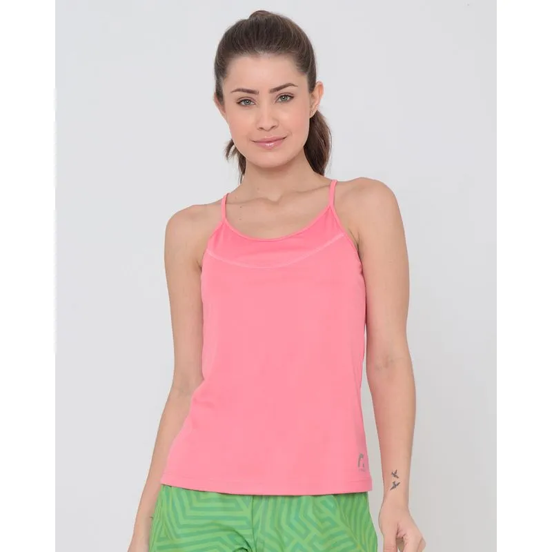 Blusa Fitness Alcinha Básica Coral P
