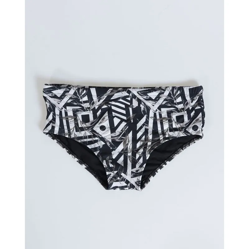 Sunga Juvenil Elástico Estampada Preta 16