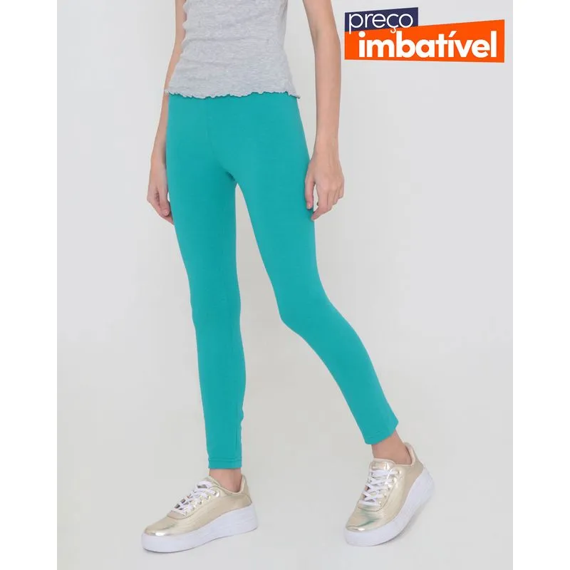 Calça Legging Juvenil Verde 14