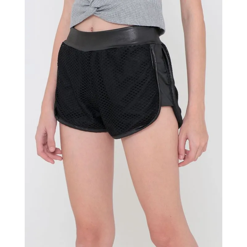 Short Juvenil Boxer Cirrê Com Tela Preto 12
