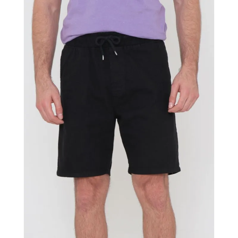 Bermuda Masculina Sarja Com Cordão Preta GG