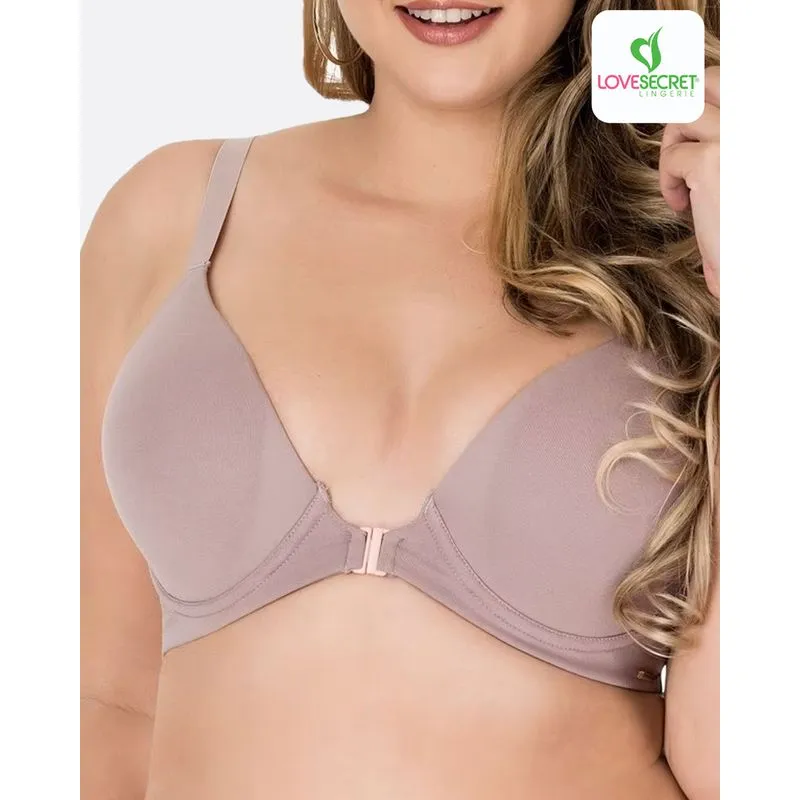 Sutiã Love Secret Plus Size Com Bojo Lilás Escuro 44