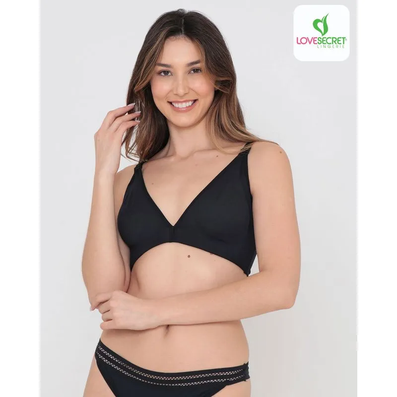 Sutiã Feminino Love Secret Sustentação Soft Preto 44