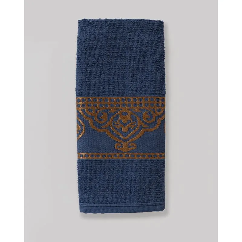 Toalha De Rosto Marrocos Jacquard Azul Claro UN