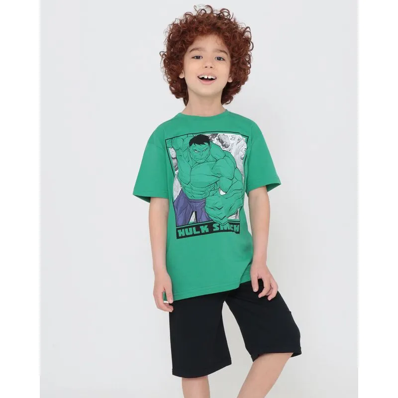 Conjunto Infantil Incrível Hulk Marvel Verde 6