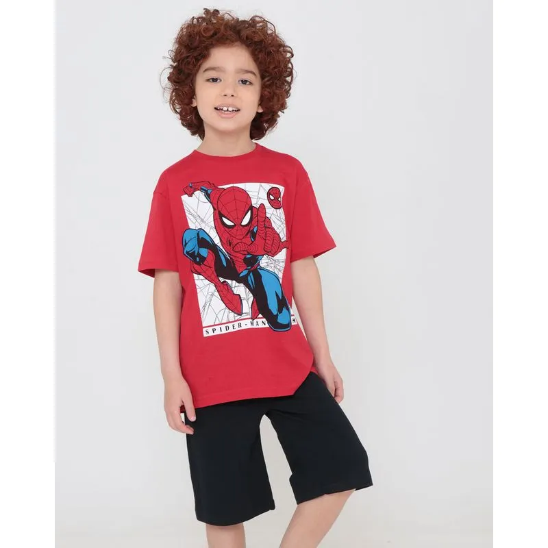 Conjunto Infantil Homem Aranha Marvel Vermelho 6