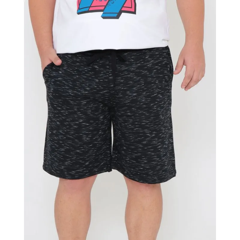 Bermuda Masculina Plus Size Moletom Camuflada Cinza G3