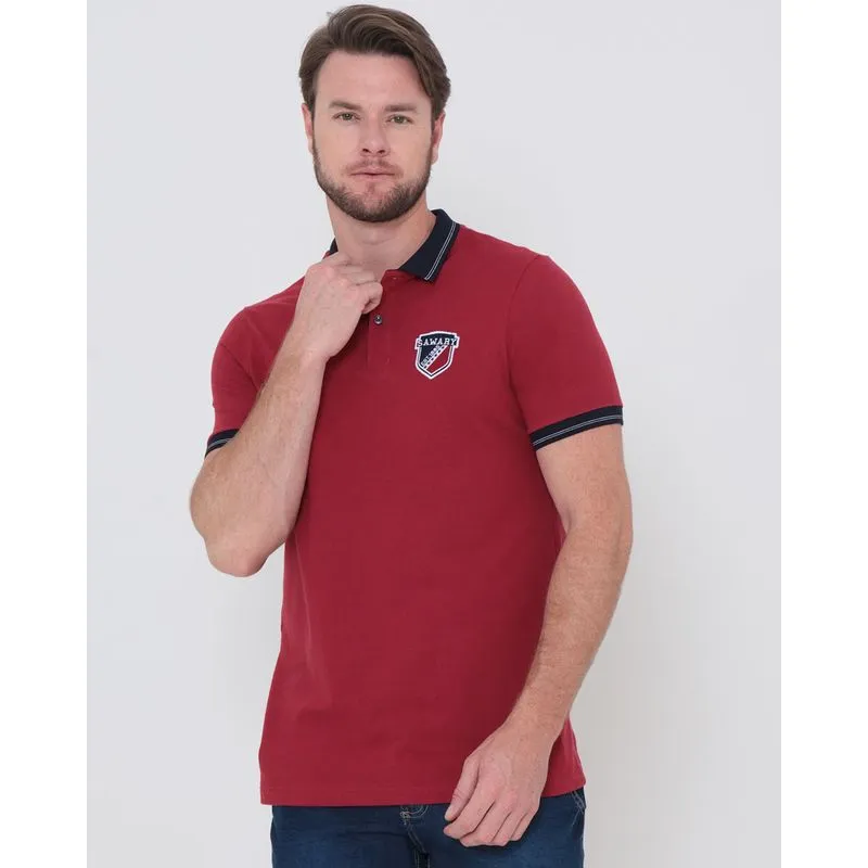 Polo Masculina Piquet Sawary Vermelha P