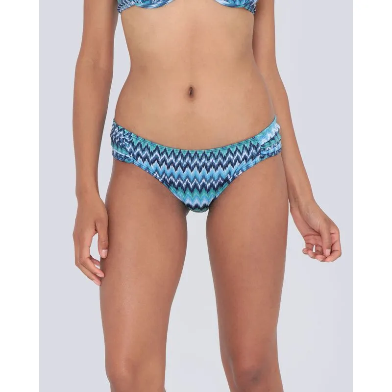 Biquíni Avulso Calcinha Franzida Estampada Azul GG