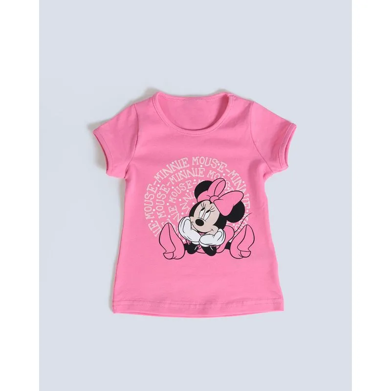 Blusa Bebê Estampa Minnie Mouse Disney Rosa 2