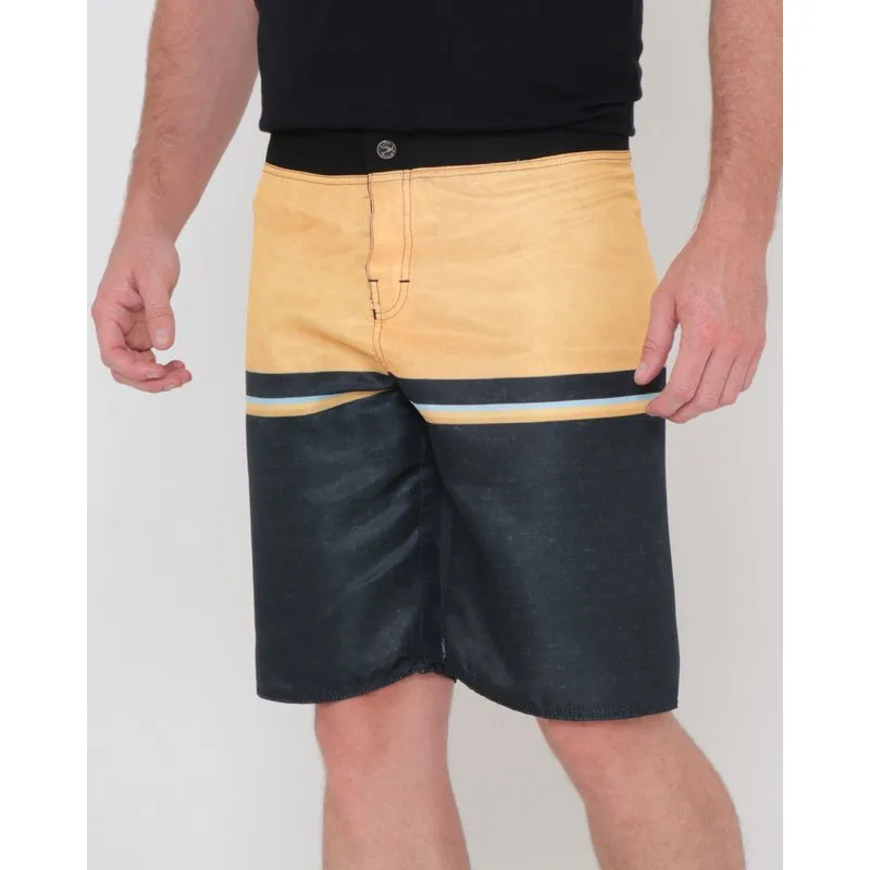 Bermuda Surf Masculina Estampa Listras Mostarda 46