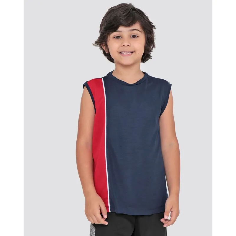 Regata Infantil Esportiva Azul Marinho 6