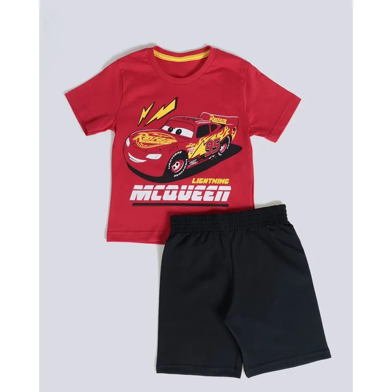 Conjunto Bebê Estampa Relâmpago Mcqueen Disney Vermelho 1