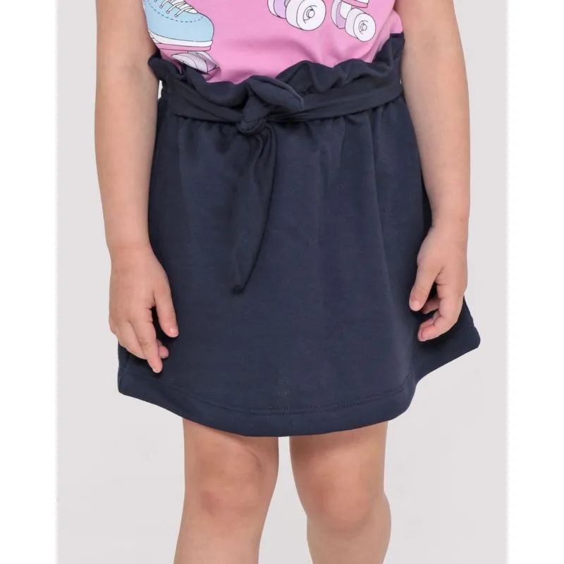Saia Infantil Moletinho Azul Marinho 10