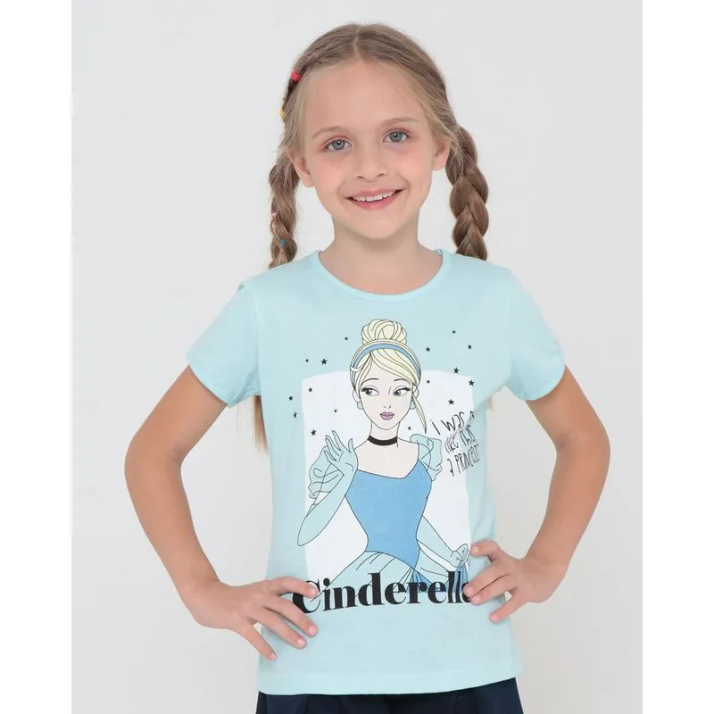 Blusa Infantil Cinderela Disney Verde Claro 4