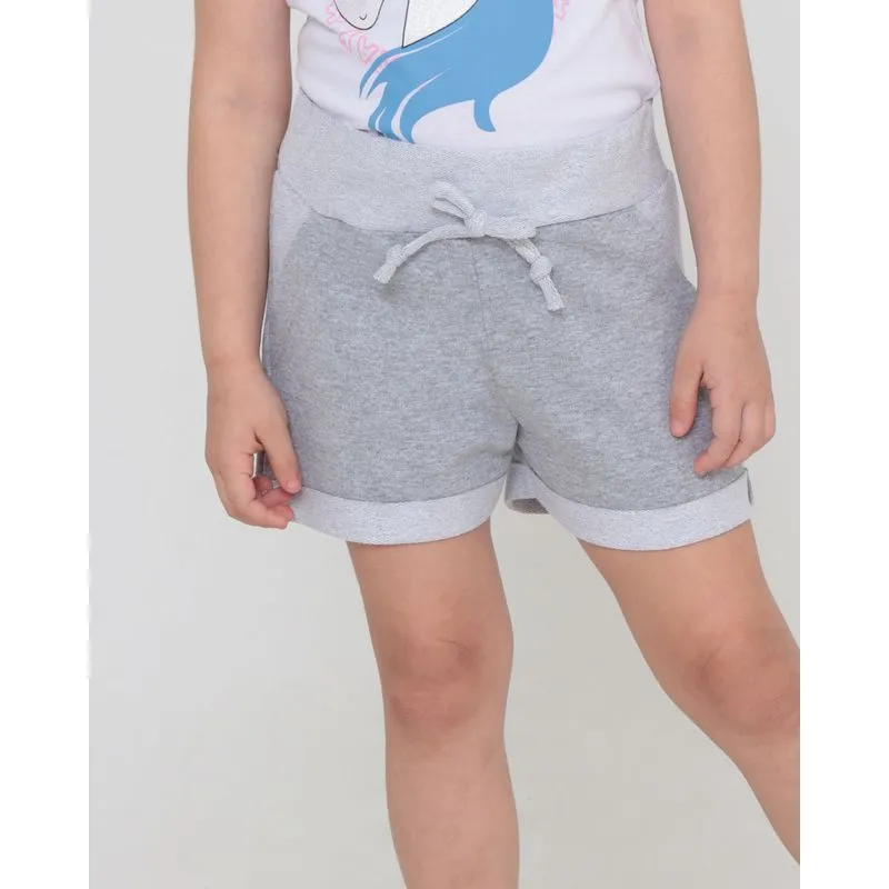 Short Infantil Moletinho Cinza Claro 6