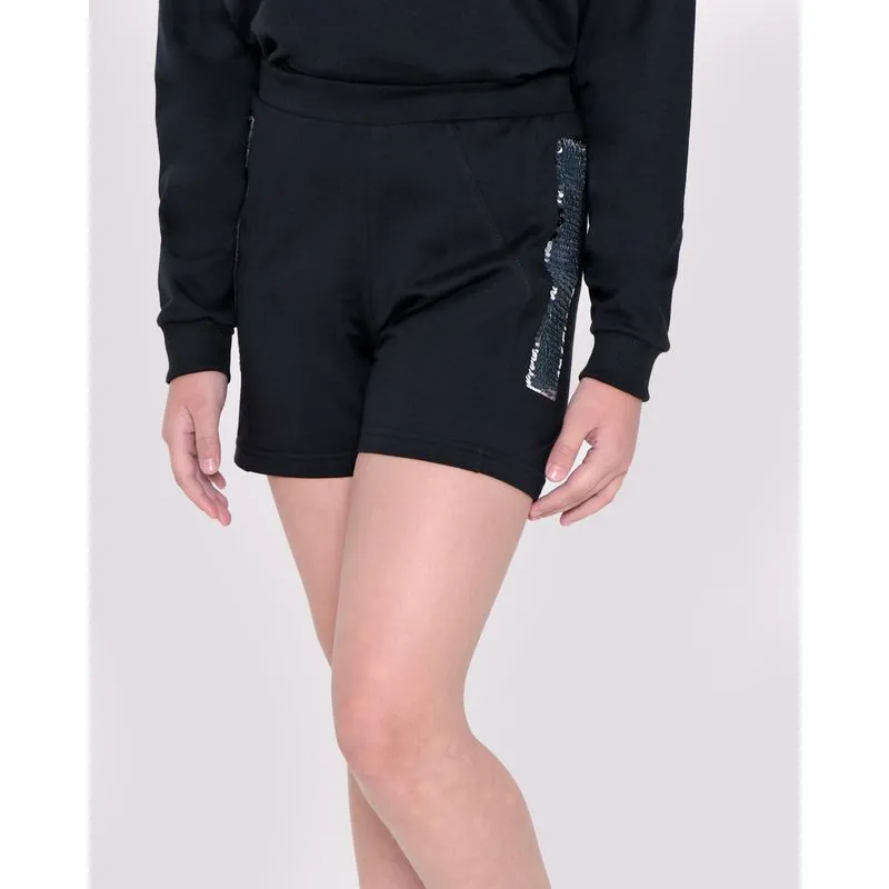 Short Juvenil Moletinho Paetês Preto 18
