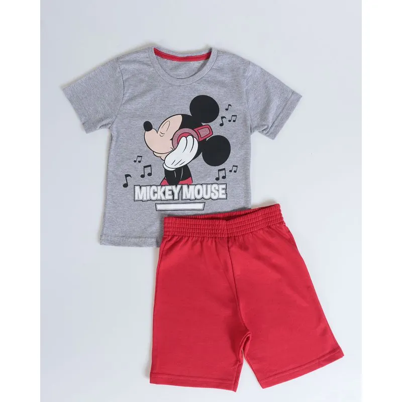 Conjunto Bebê Estampa Mickey Mouse Disney Cinza 3
