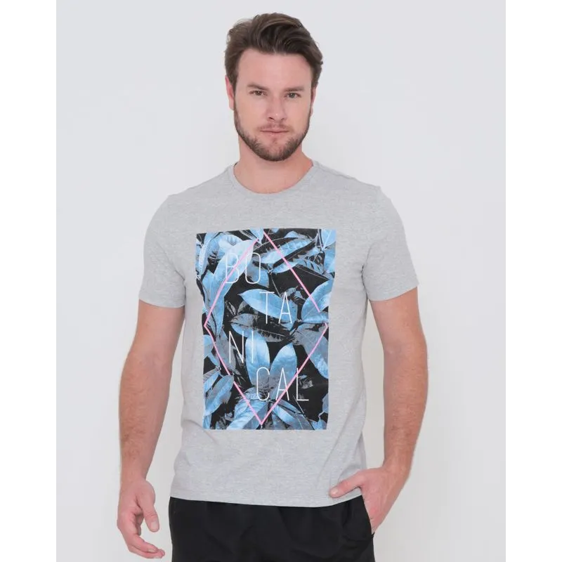 Camiseta Surf Estampada Cinza GG