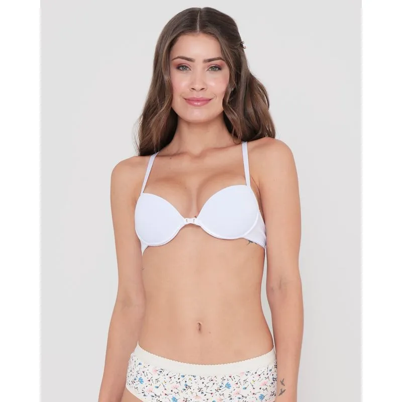 Sutiã Nadador Com Bojo Liso Branco 42