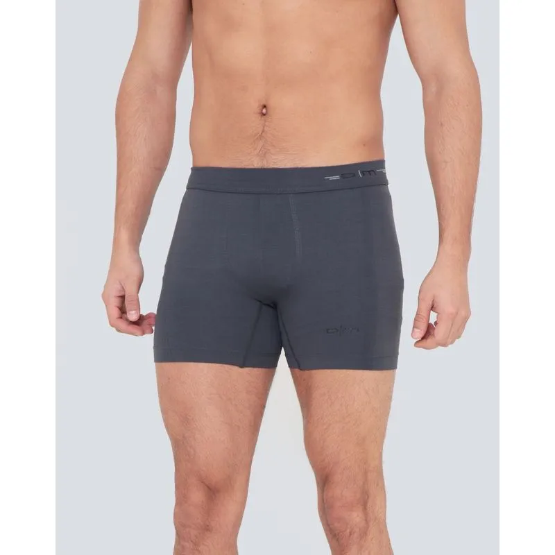 Cueca Boxer Sem Costura Cinza Escuro M
