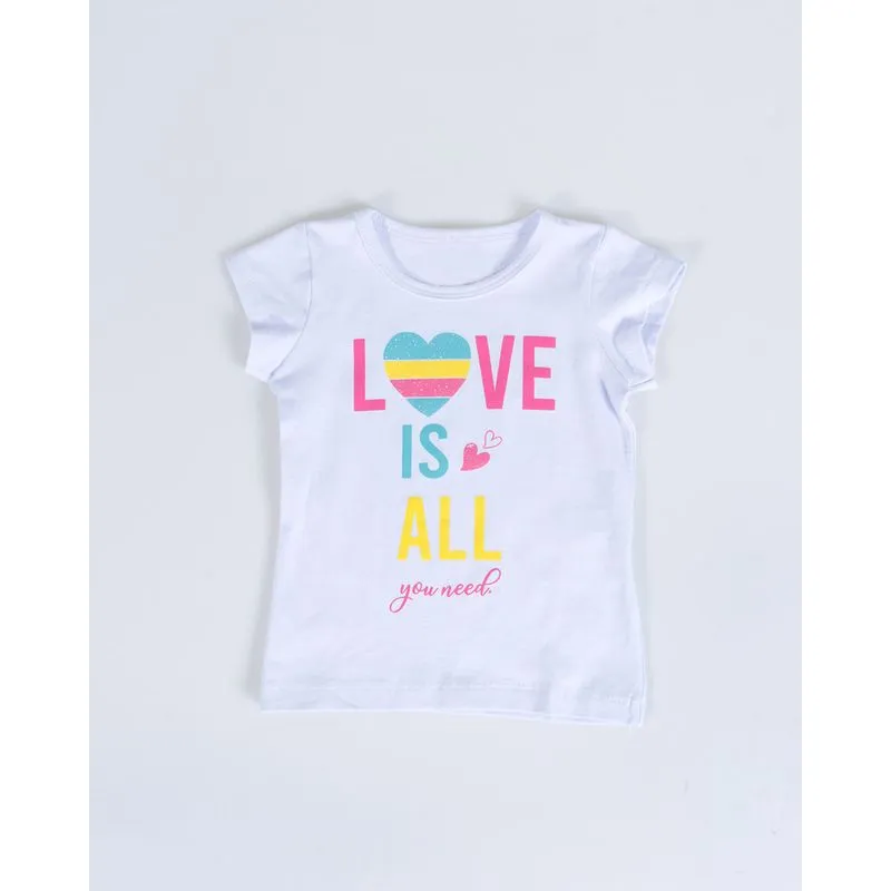 Blusa Bebê Estampa Coração Branca 3