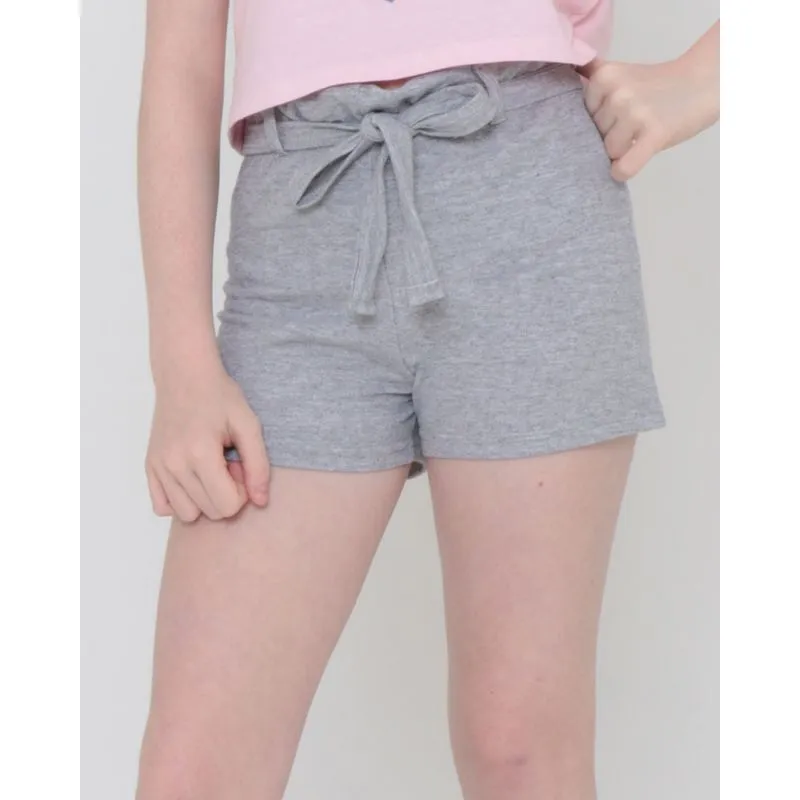 Short Moletinho Juvenil Clochard Liso Cinza Claro 10