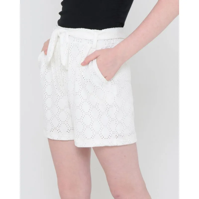 Short Juvenil Laise de Malha Branco 10